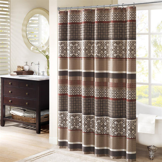 Princeton - Shower Curtain - Red