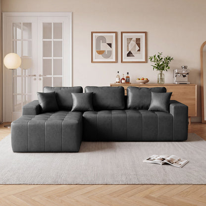 L - Shaped Corner Chaise Sofa Bed Home Essentials