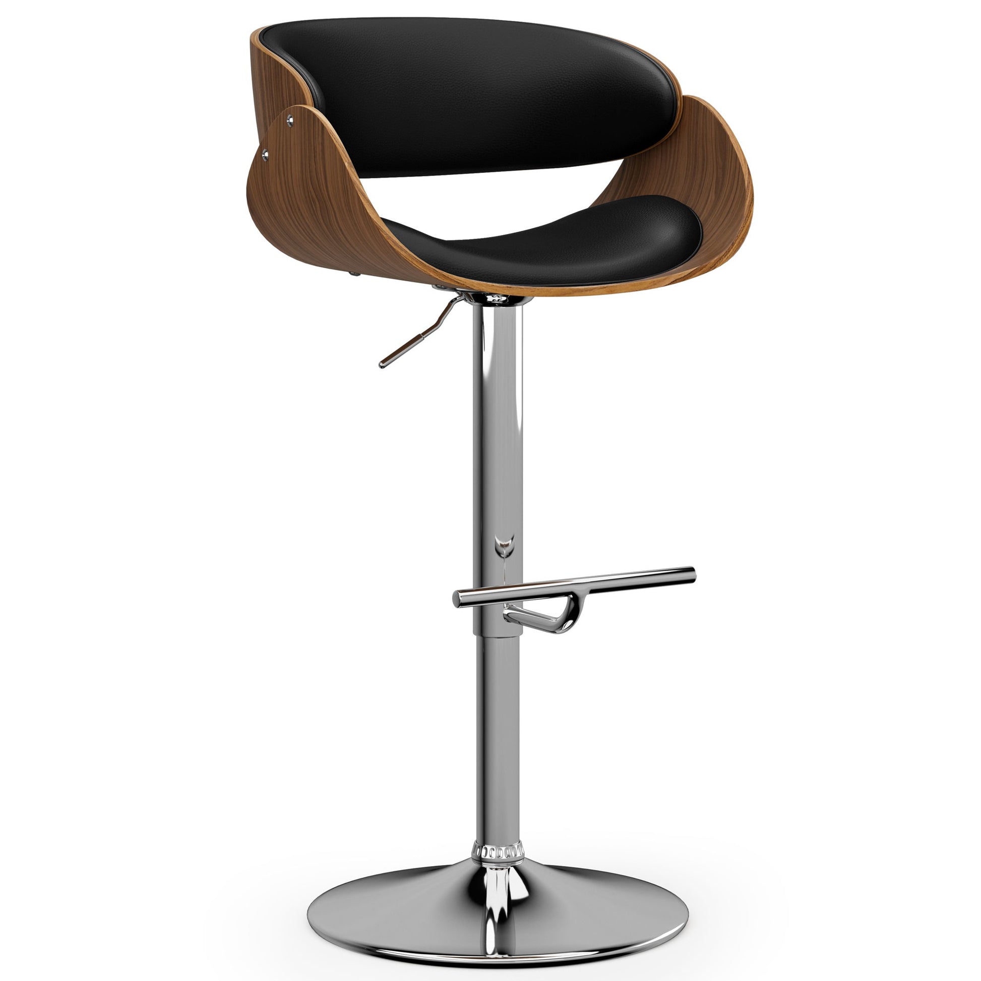 Amery - Mid Century Modern Adjustable Swivel Bar Stool Simpli-Home