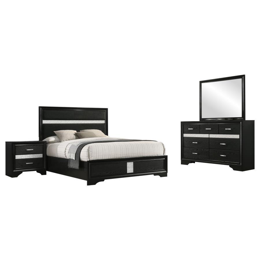 Miranda - Panel Bedroom Set - Black Coaster Fine Furniture
