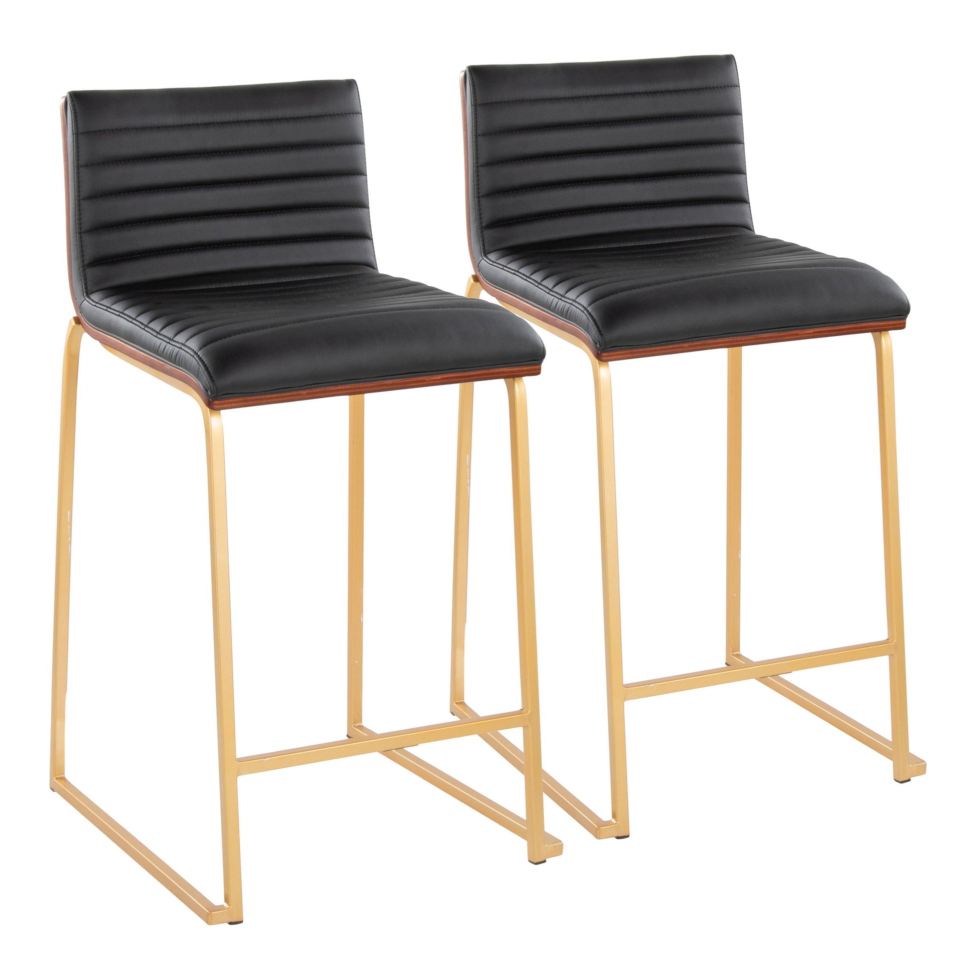Mason Mara - Contemporary Design Fixed Height Counter Stool (Set of 2) Lumi Source