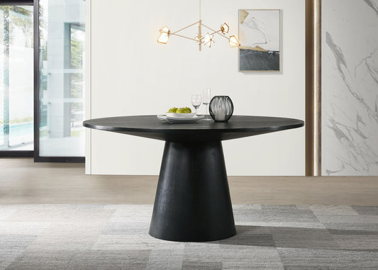 Jasper - Wide Contemporary Round Dining Table Lilola Home