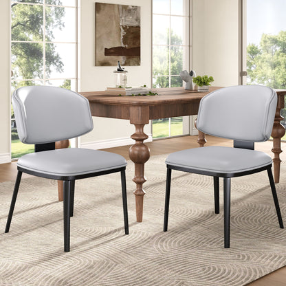 Modern Upholstered Dining Chairs (Set of 2) Noble House
