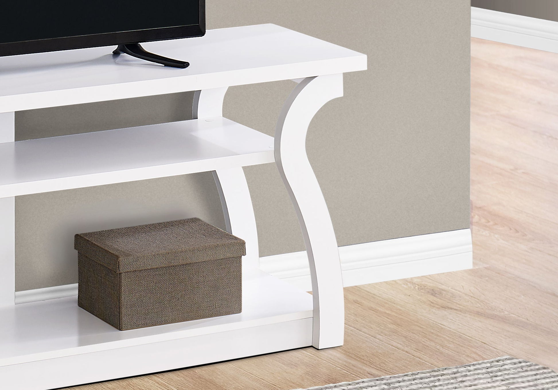TV Stand, Console, Media Entertainment Center, Storage Shelves 8th Street