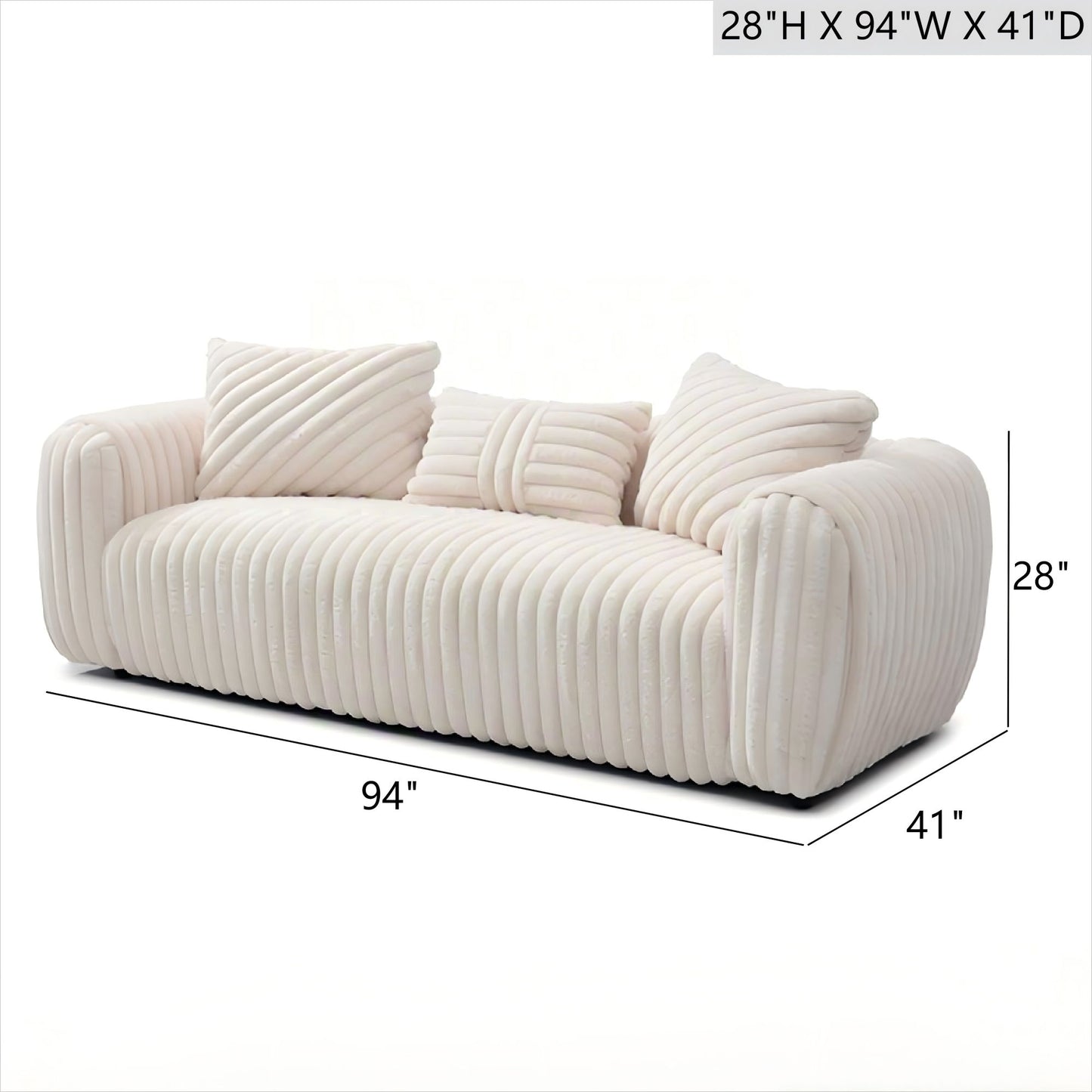 Cancun - Sofa - White Glory Furniture