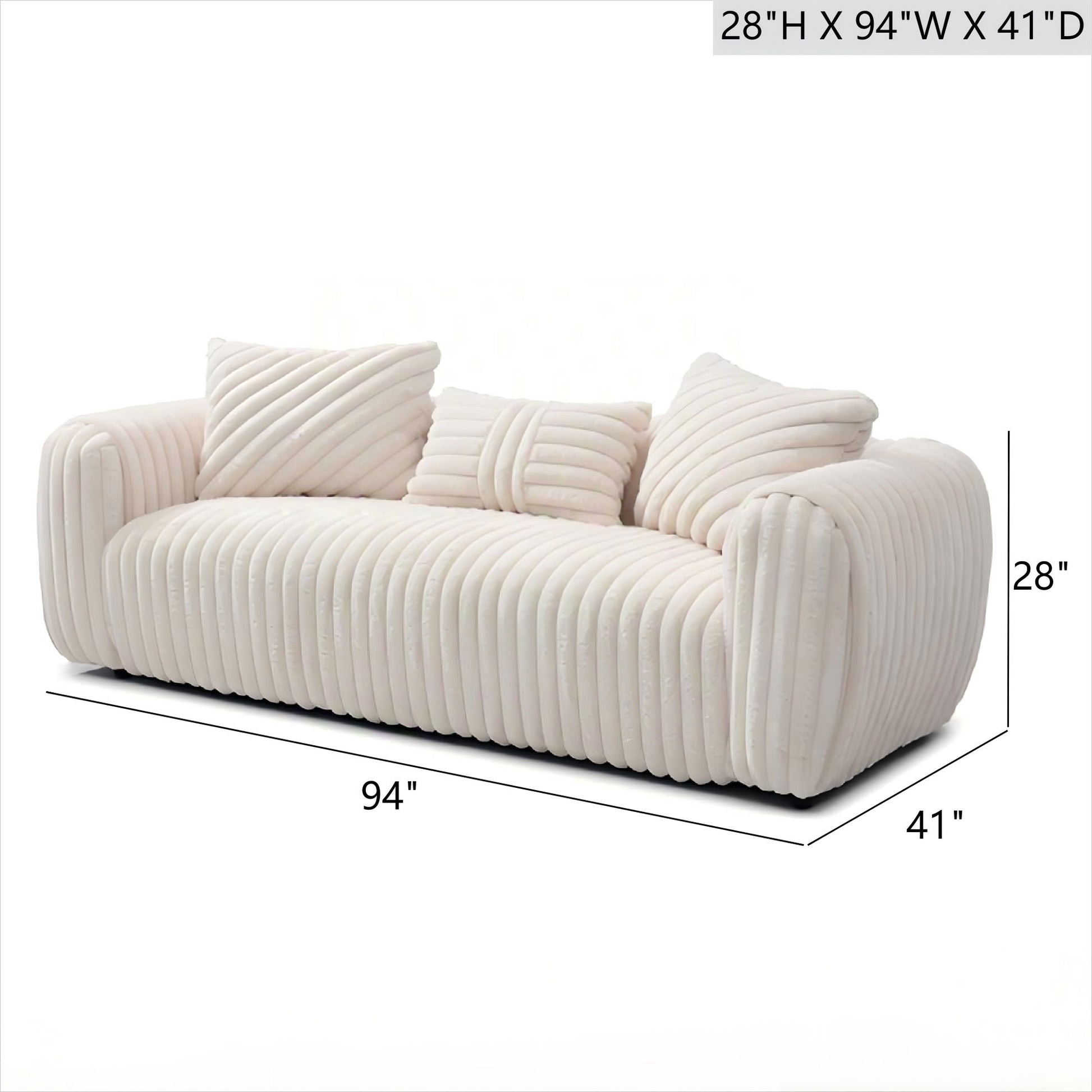 Cancun - Sofa - White Glory Furniture