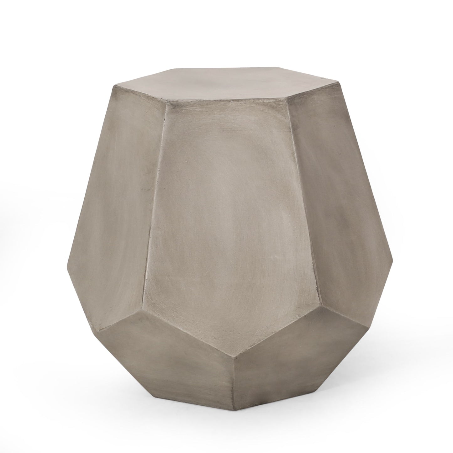 Outdoor Calgary Side Table - Light Gray Noble House