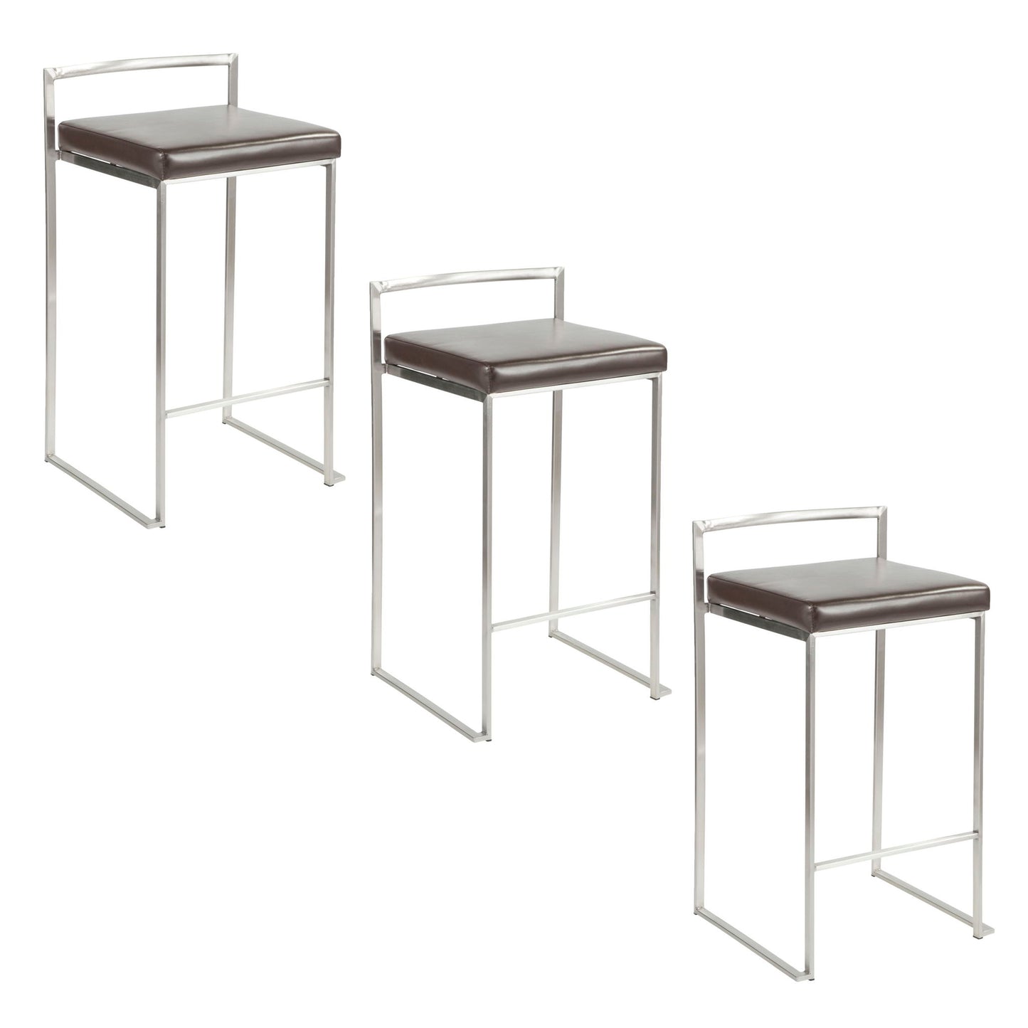 Fuji - Elegant Design Contemporary Stackable Counter Stool Lumi Source