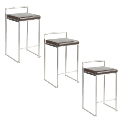 Fuji - Elegant Design Contemporary Stackable Counter Stool Lumi Source