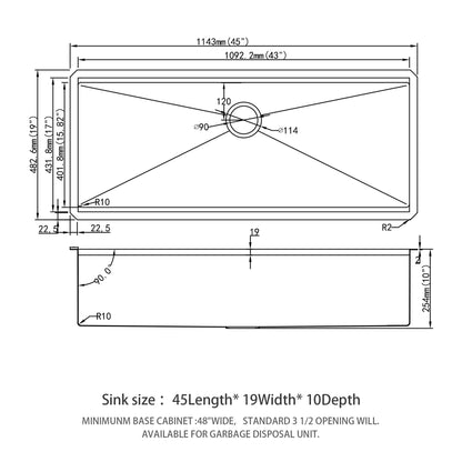 Undermount Workstation Kitchen Sink Stainless Steel Single Bowl Daily Nest