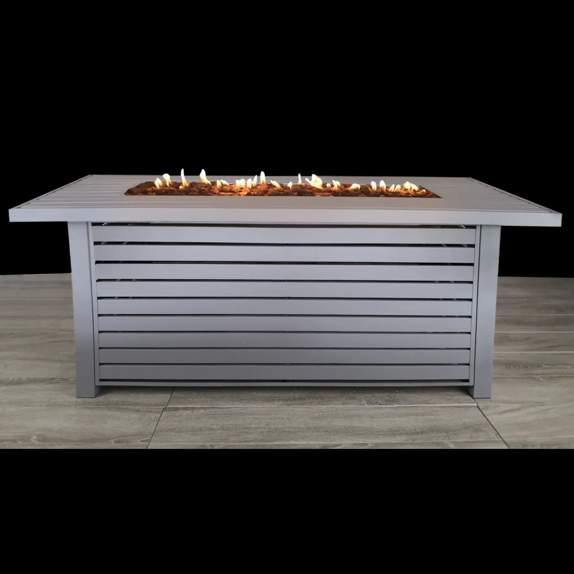 Propane / Gas Outdoor Fire Pit Table With Lid LSI Patio Furniture
