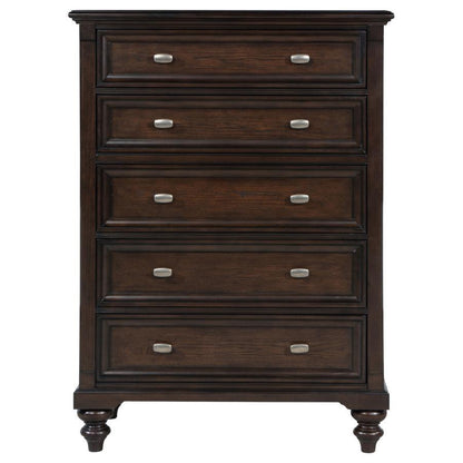 Andover - 5-Drawer Chest Of Drawers - Dark Oak Coaster Fine Furniture