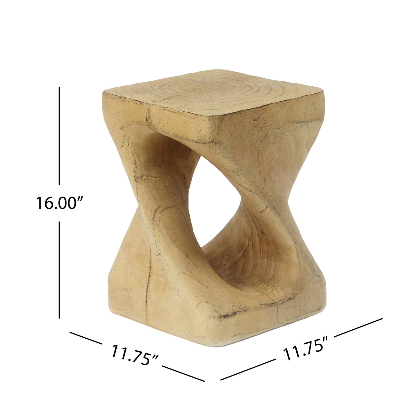 Twist Shape Side Table Noble House