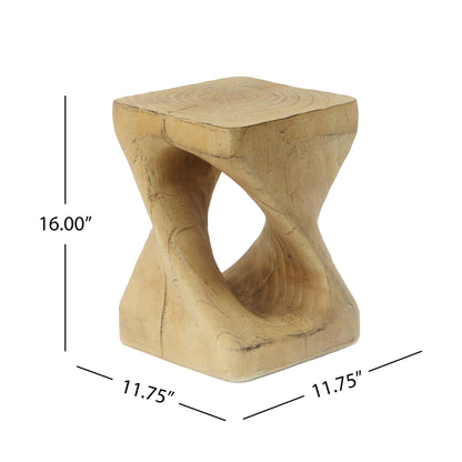 Twist Shape Side Table Noble House
