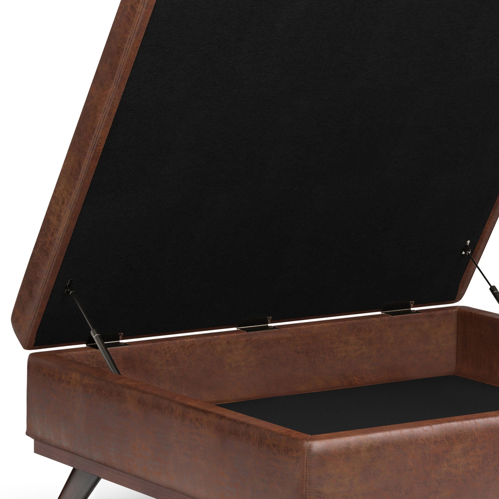 Owen - Multifunctional Square Coffee Table Storage Ottoman Simpli-Home