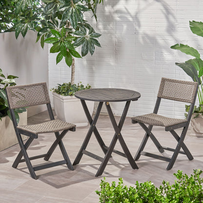Evergreen - Outdoor Dining Set With Dining Table And 2 Chair Noble House