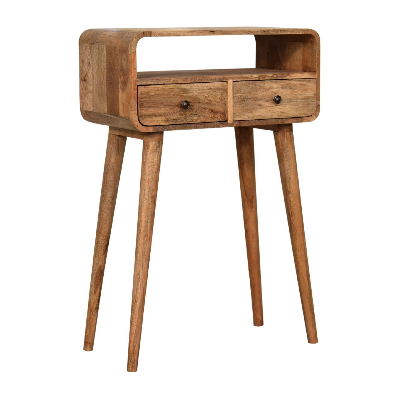 Curved Chestnut Console Table Artisan Furniture