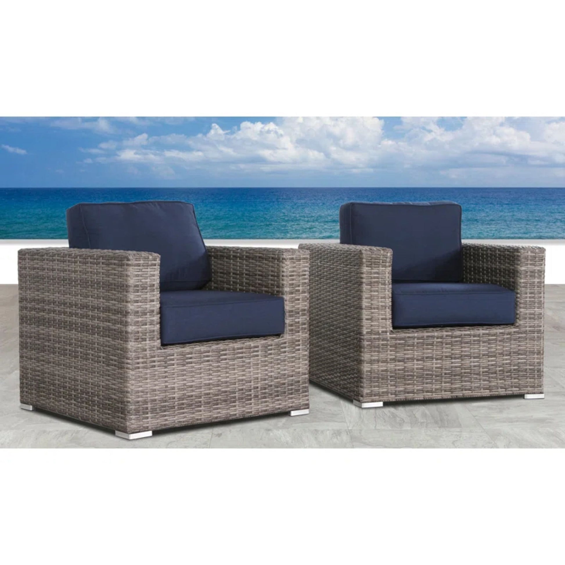Patio Chair With Cushions Stylish Design LSI Patio Furniture