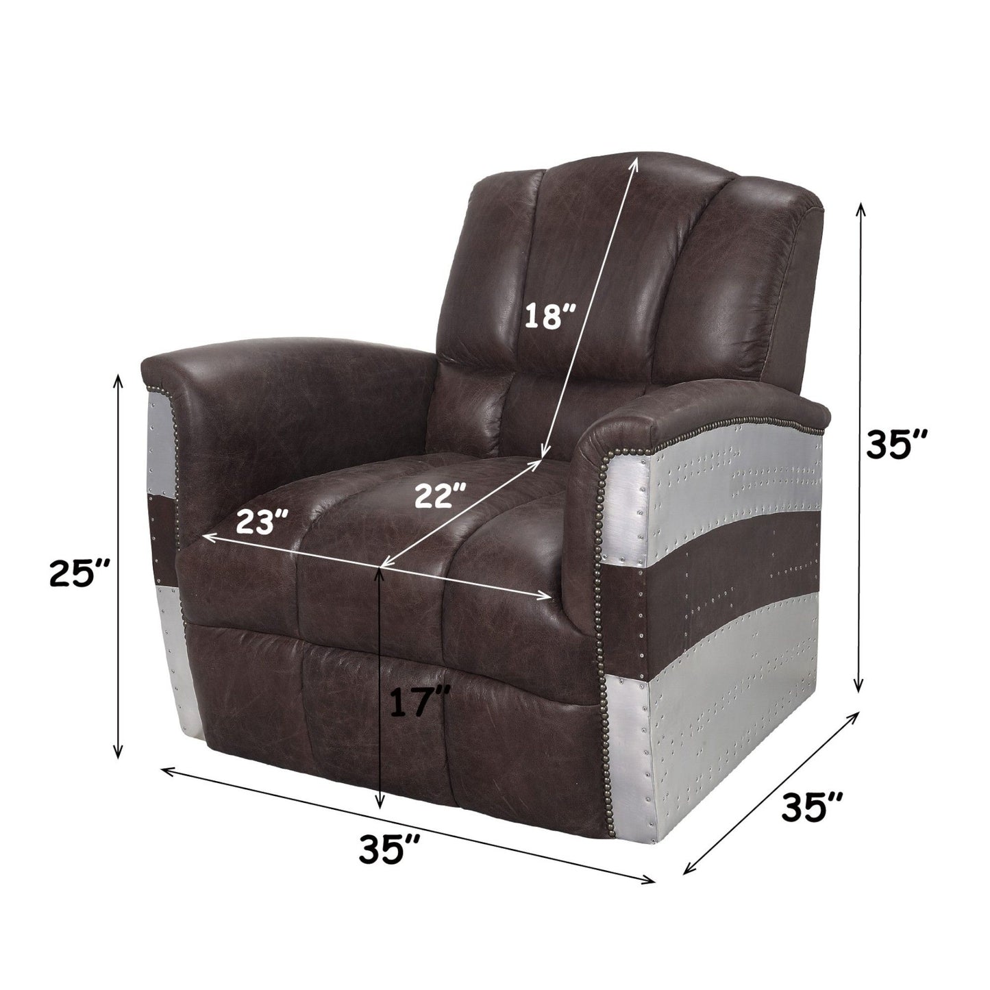 Brancaster - Accent Chair - Brown Acme
