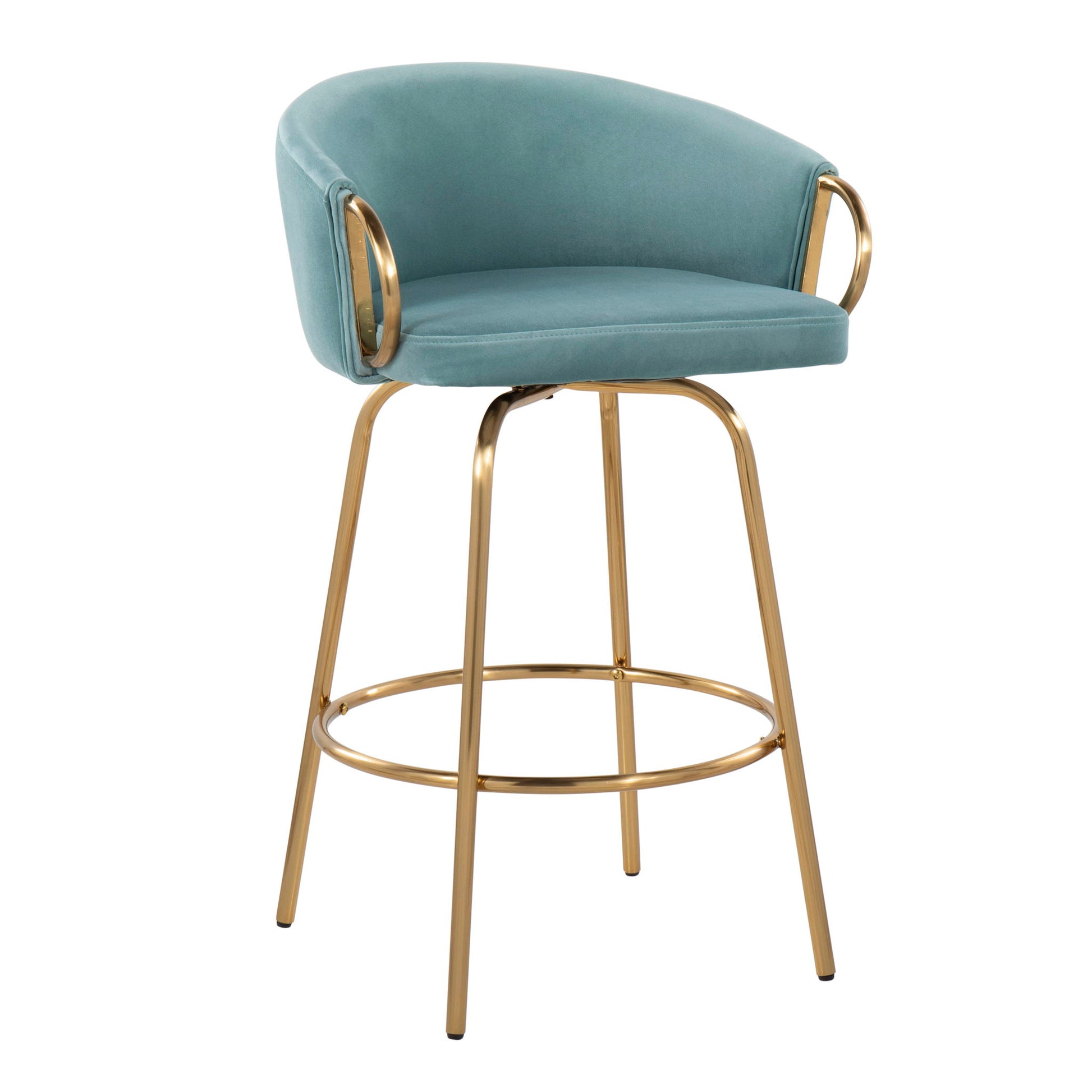 Claire - Contemporary & Glam Counter Stool (Set of 2) Lumi Source