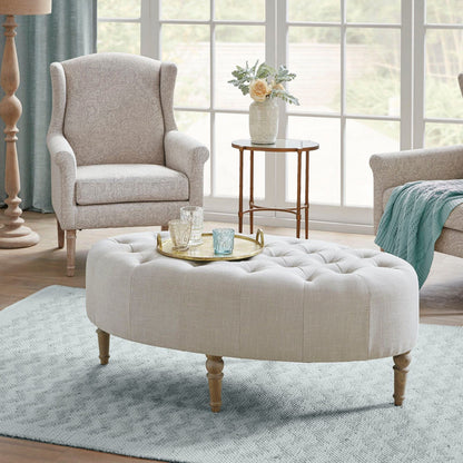 Fancy Style Design Upholstery Solid Wood - Linen JLA