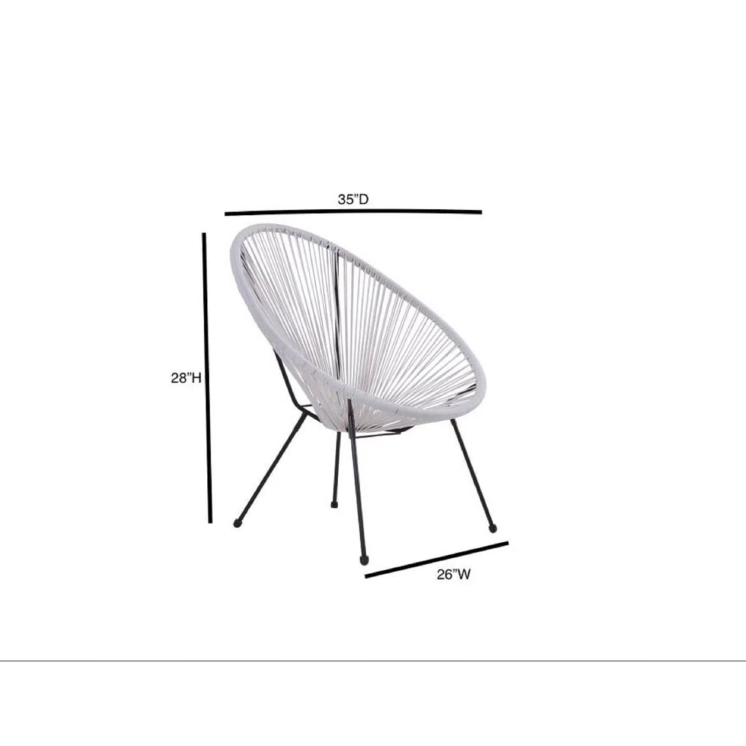 Outdoor Conversation Set With Ergonomic Lounge Chairs And Tempered Glass Table LSI Patio Furniture