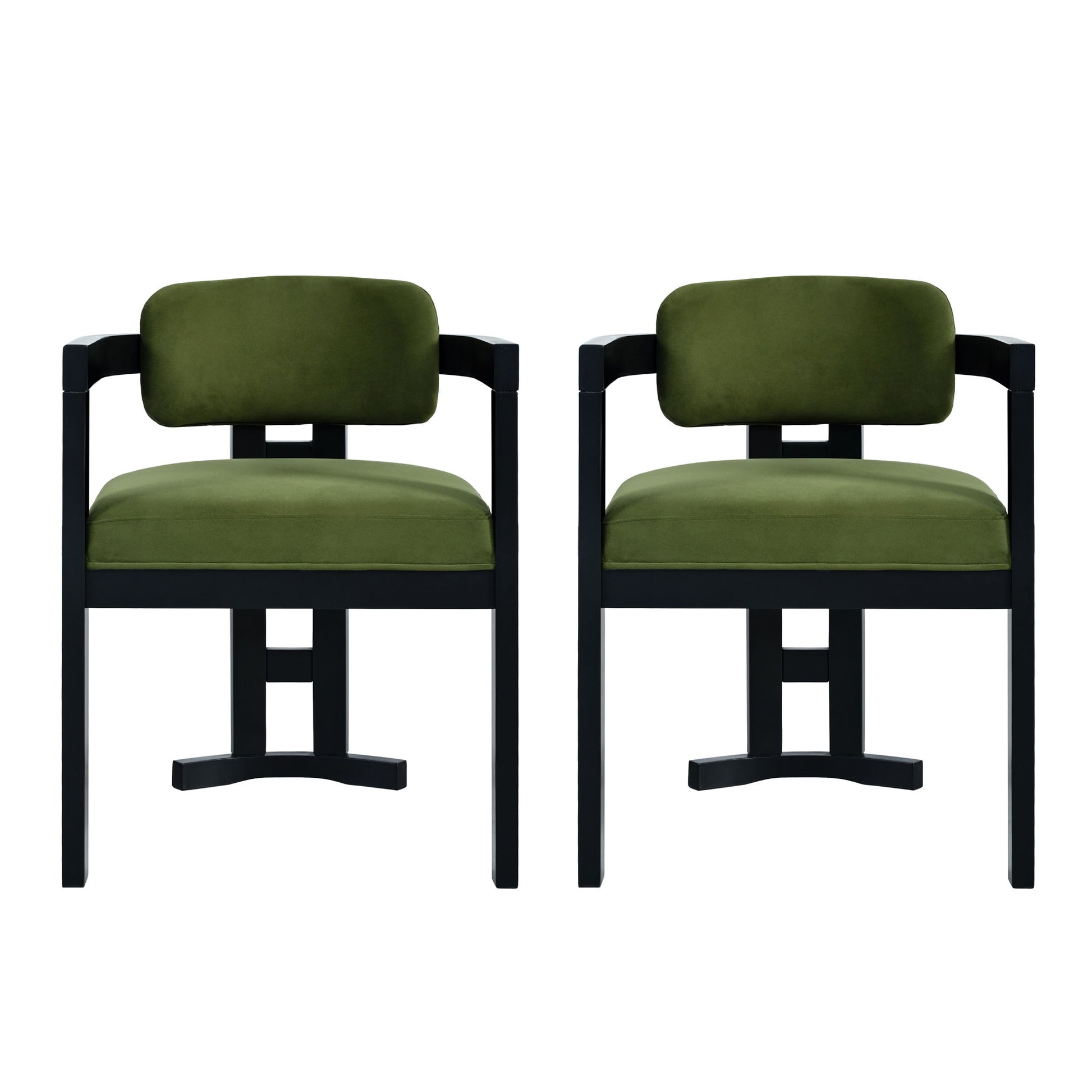 Stylish Indoor Upholstered Wood Dining Chair (Set of 2) Noble House