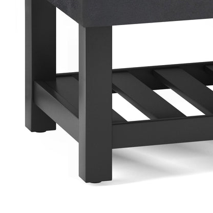 Cosmopolitan - Storage Ottoman Bench With Open Bottom Simpli-Home