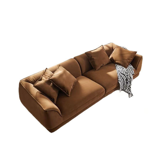 Nordic Modern Sofa With Removable Pillowcase, High Density Sponge Filling, 4 Throw Pillows Home Essentials