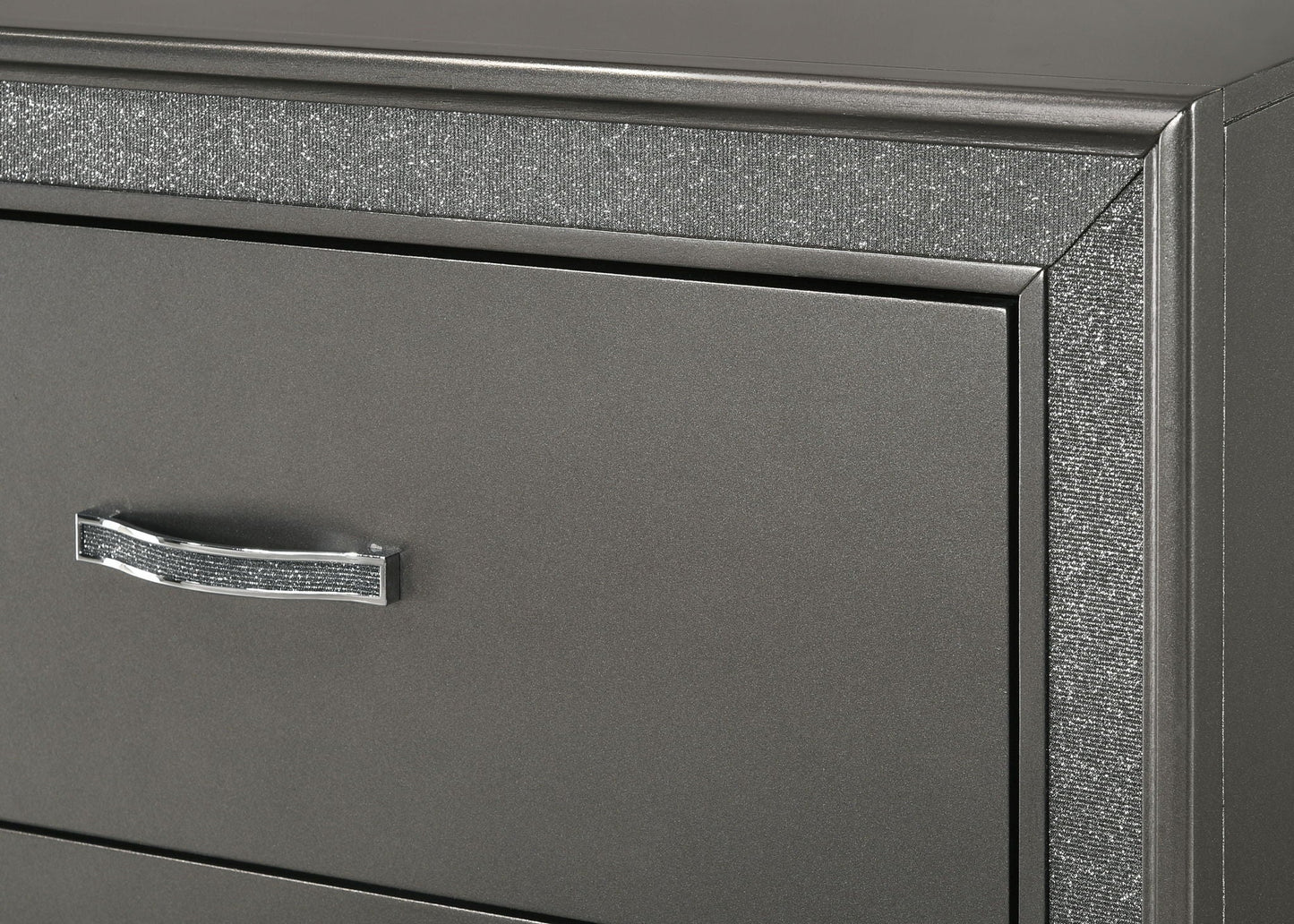 Kaia - Nightstand - Dark Gray Crown Mark