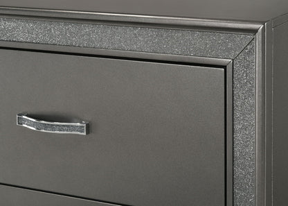Kaia - Nightstand - Dark Gray Crown Mark
