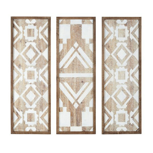 Mandal Panel - Printed Wall Decor (Set of 3) - Natural Madison Park