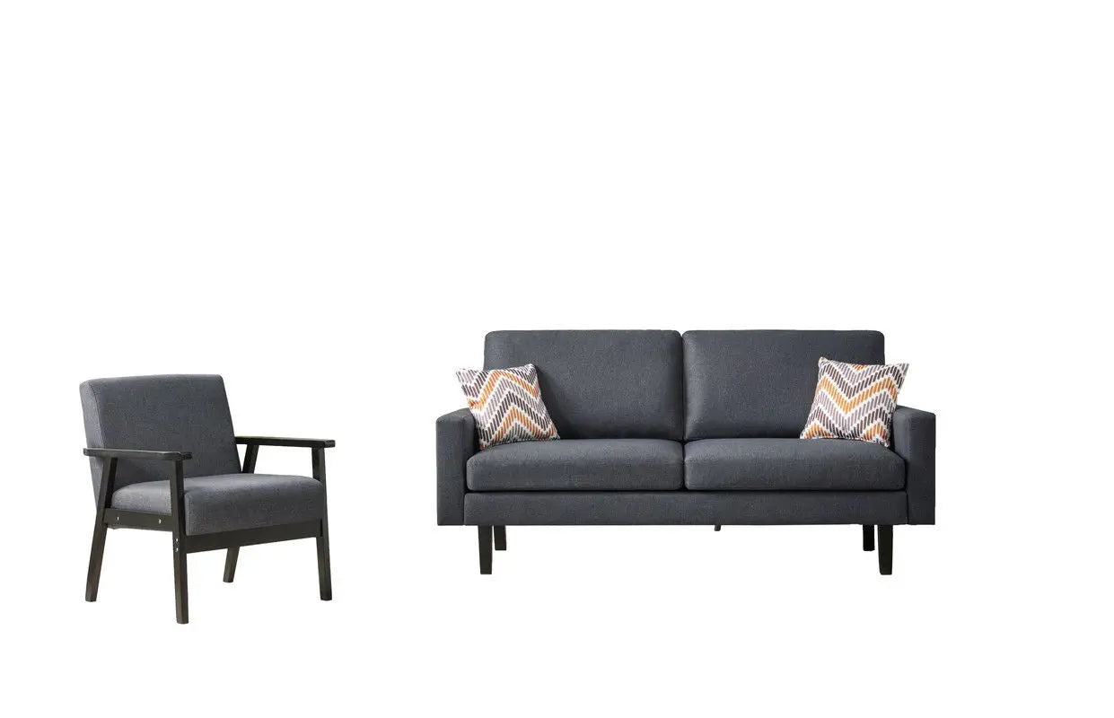 Bahamas - Sofa Set With 2 Throw Pillows Lilola Home