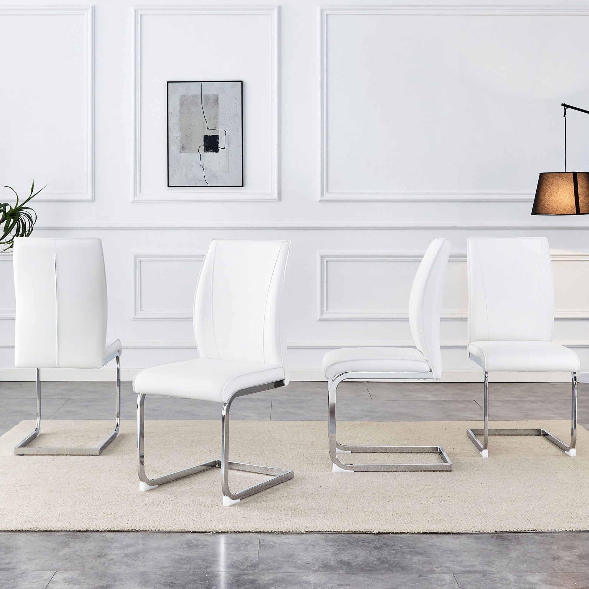 Luxury Simple Arch Chair, High Resilience With Metal Legs Home Essentials
