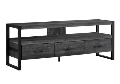 TV Stand, Console, Media Entertainment Center, Storage Solution Drawers - Black 8th Street