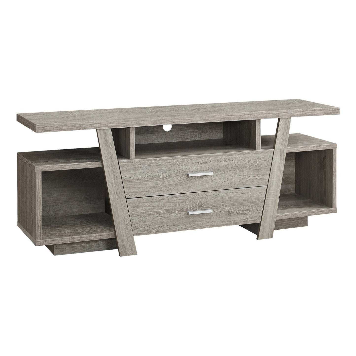 TV Stand, Console, Media Entertainment Center, Storage Drawers, Contemporary & Modern - Taupe 8th Street
