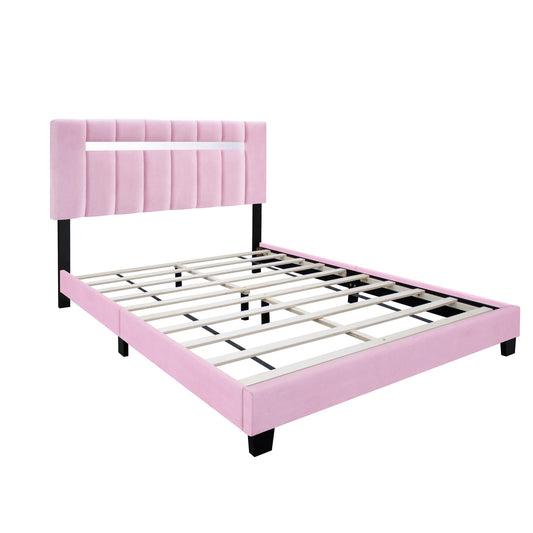 Queen Size Adjustable Upholstered Bed Frame Dark Velvet Collection Comfort And Simplicity Home Essentials