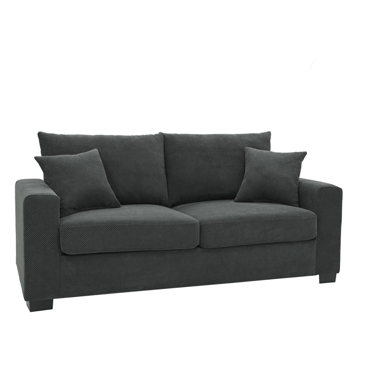 2 Seater Sofa, 2 Throw Pillows For Living Room Home Essentials