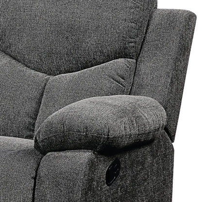 Kalen - Chenille Sofa With Drop Down Table - Gray Acme