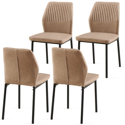 Dining Chairs Living Room Chair Modern Kitchen Armless Side Chair With Metal Legs Home Essentials