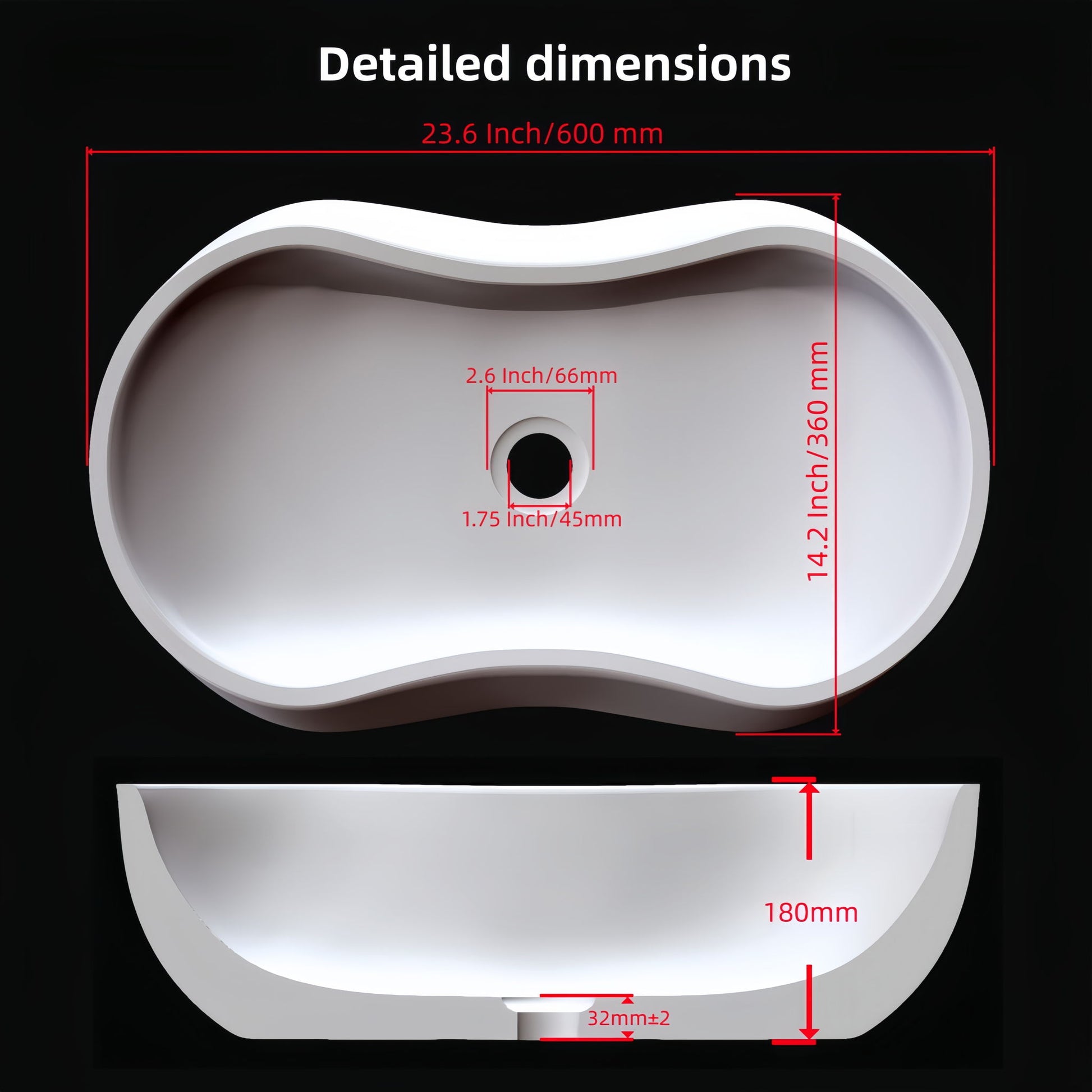 Bathroom Vessel Sink With Wavy Design Daily Nest