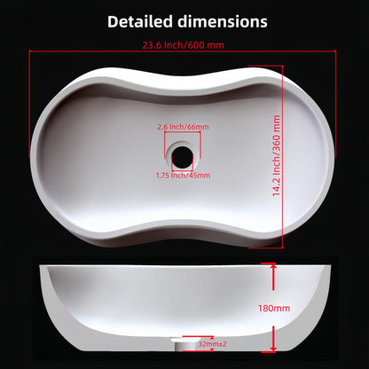 Bathroom Vessel Sink With Wavy Design Daily Nest