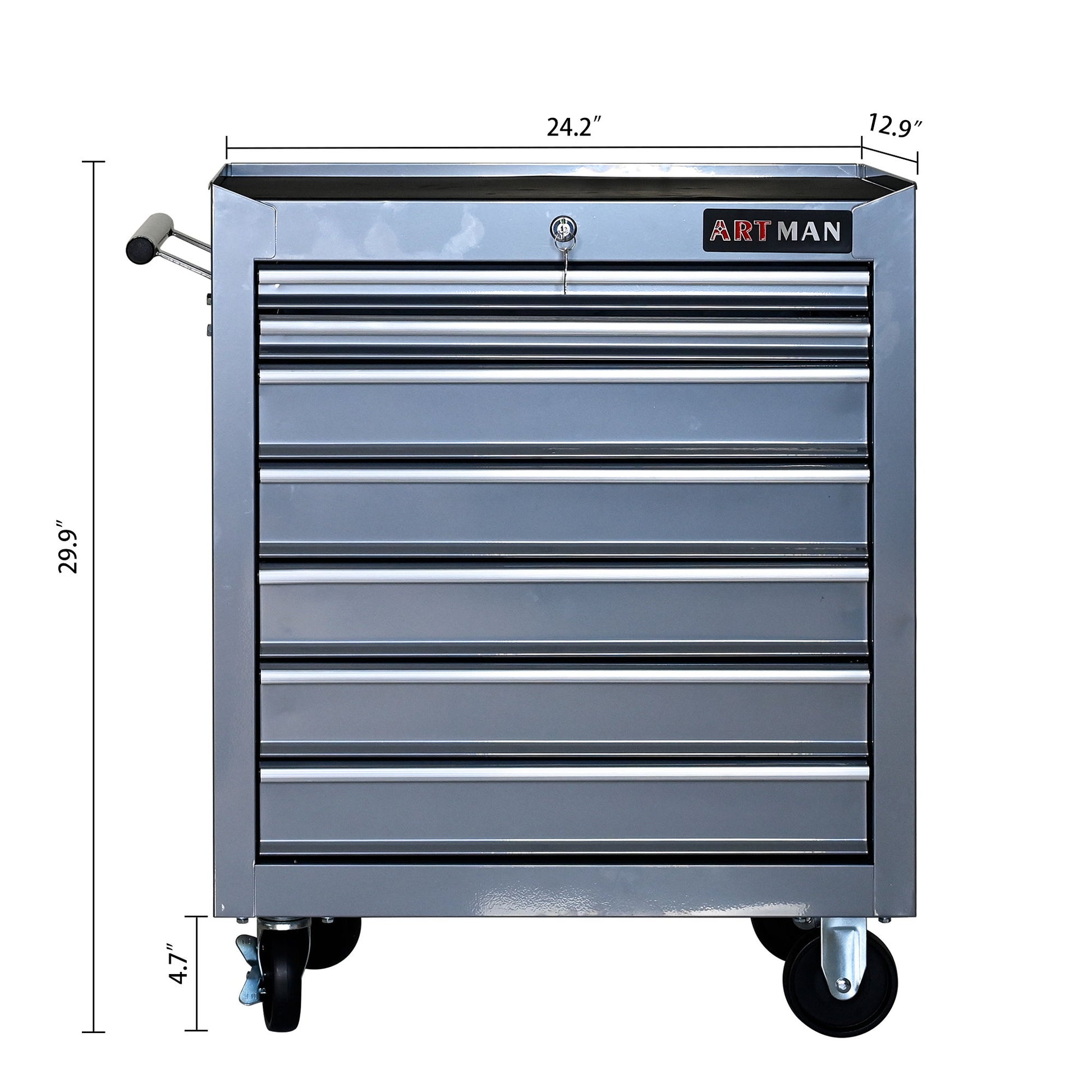 7 Drawers Multifunctional Tool Cart With Wheels Daily Nest