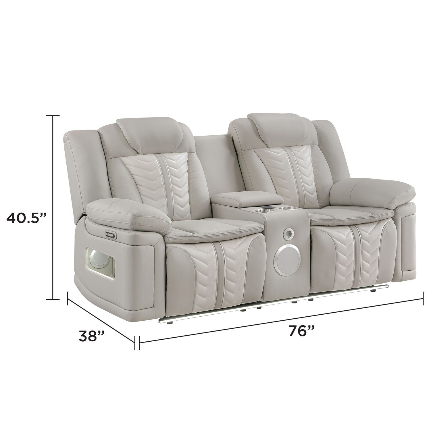 Cruiser - Power Reclining Set With LED Lighting Matrix Furniture Group