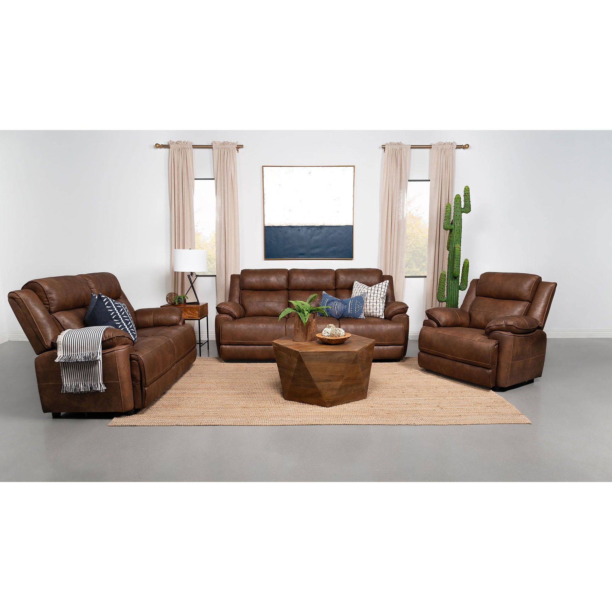 Worthington - Padded Arm Sofa - Dark Brown Furniture Max