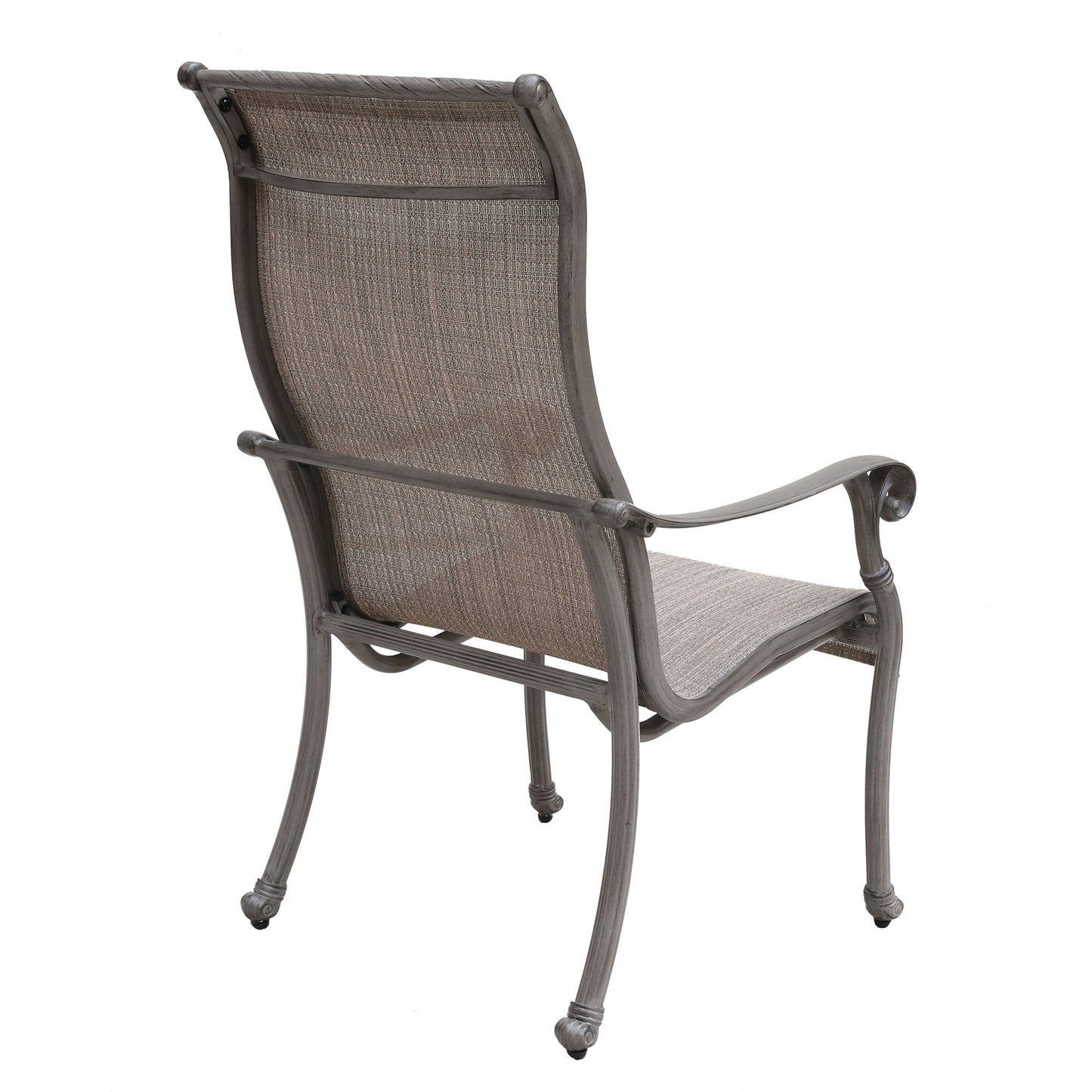 Outdoor All-Weather Sling Dining Chairs (Set of 2) - Gray Home Essentials