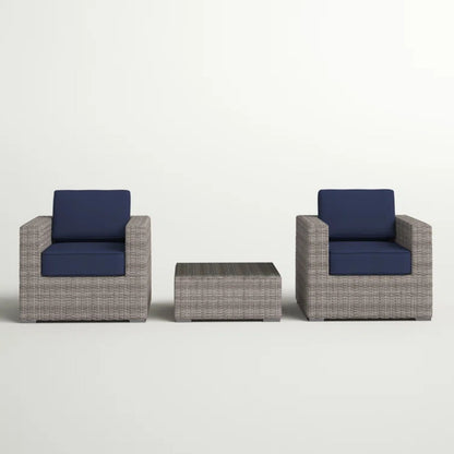 2 Person Seating Set With Cushions LSI Patio Furniture