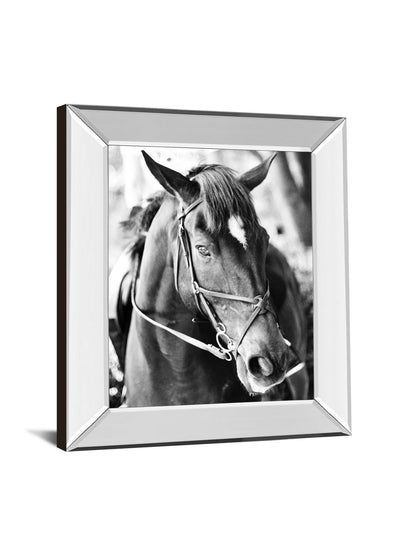 Derby I By Susan Bryant - Mirror Framed Print Wall Art - Black