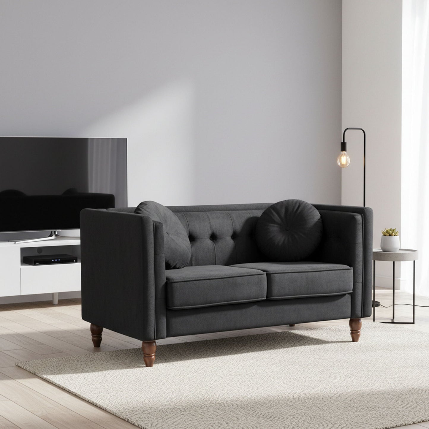 Chesterfield Loveseat 2 Seater Couch For Living Room US Pride