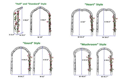 Metal Garden Arch Assemble Freely With 8 Styles Garden Arbor Trellis Climbing Plants Support Rose Arch Daily Nest